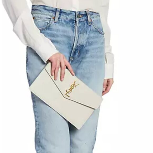 YSL - SAINT LAURENT UPTOWN  POUCH - MEDIUM - COLOR BRICK - Picture 5 of 9